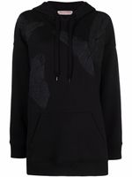 Valentino Garavani hoodie à patchs papillons - Noir