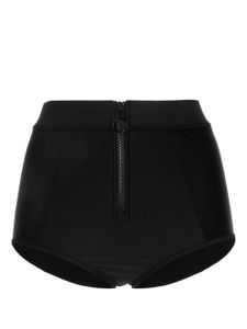 Duskii bas de bikini à taille haute zippée - Noir