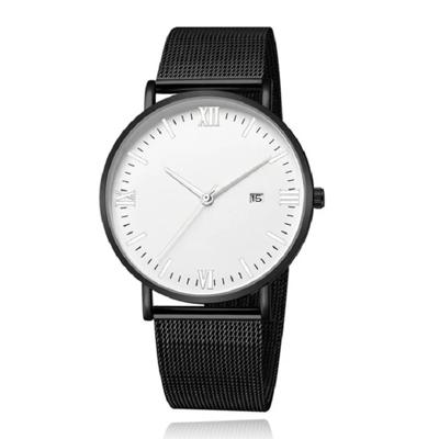 LGT JWLS Herenhorloge met Zwarte Mesh Band - Zilveren Uuraanduiding