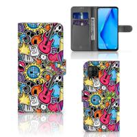 Huawei P40 Lite | Wallet Case | met Pasjes | Punk Rock