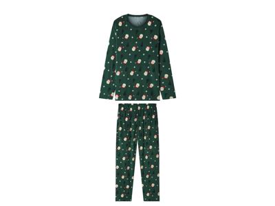 esmara Men Velours heren kerstpyjama (Groen, M)