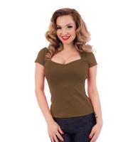Steady Sophia Top Blush Mocha Brown-XXXL