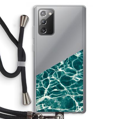 Weerkaatsing water: Samsung Galaxy Note 20 / Note 20 5G Transparant Hoesje met koord