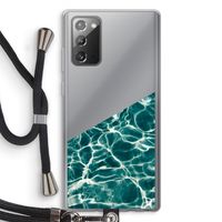 Weerkaatsing water: Samsung Galaxy Note 20 / Note 20 5G Transparant Hoesje met koord