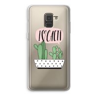 I love cacti: Samsung Galaxy A8 (2018) Transparant Hoesje