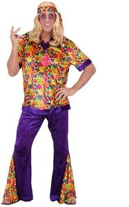 Flower power kleding 3-delig Lavender