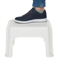 Keukenkrukje / opstapje - wit - kunststof - L38 x B29 x H24 - anti-slip