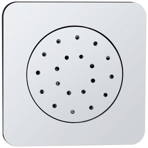 Inbouw verstelbare zijdouche vierkant 135x135 ABS chroom