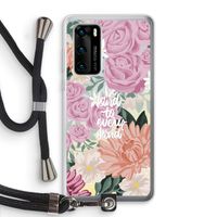 Kindness matters: Huawei P40 Transparant Hoesje met koord