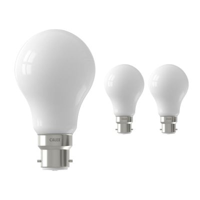 Voordeelpak 3x Calex Smart Tuya Wifi B22 Peer 7W 806lm - 822-840 Afstembaar Wit | Dimbaar - Vervangt 60W Voordeelpak 3x Calex Smart Tuya Wifi B22 Peer 7W 806lm - 822-840 Afstembaar Wit | Dimbaar - Vervangt 60W