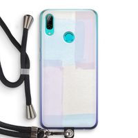 Square pastel: Huawei P Smart (2019) Transparant Hoesje met koord