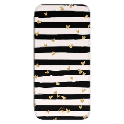 Samsung Galaxy A54 flipcase - Hart streepjes