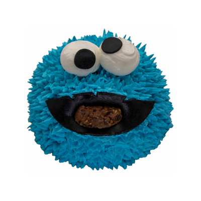 Cookiemonster kindertaart 6-8 personen Cookiemonster kindertaart 6-8 personen