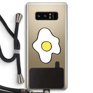 Spiegelei: Samsung Galaxy Note 8 Transparant Hoesje met koord