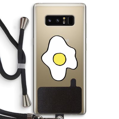Spiegelei: Samsung Galaxy Note 8 Transparant Hoesje met koord