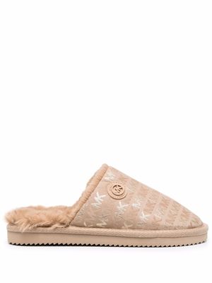 Michael Kors chaussons Janis à motif monogrammé - Tons neutres