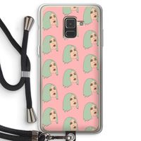King Kylie: Samsung Galaxy A8 (2018) Transparant Hoesje met koord
