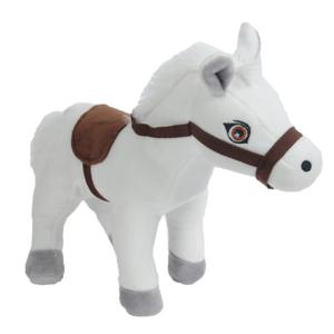 Sandy knuffel Paard Lola - pluche - paarden knuffels - wit - 23 cm