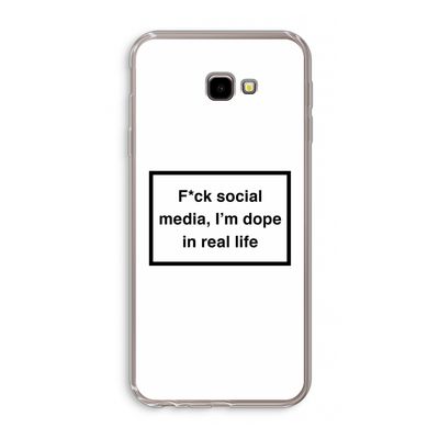 I'm dope: Samsung Galaxy J4 Plus Transparant Hoesje