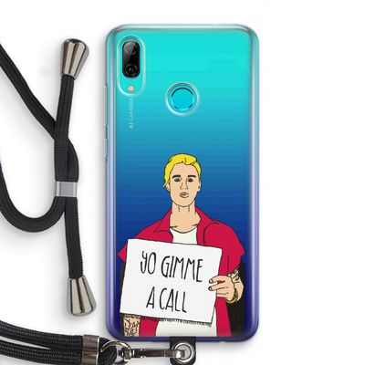 Gimme a call: Huawei P Smart (2019) Transparant Hoesje met koord