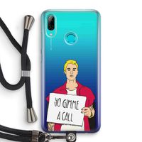 Gimme a call: Huawei P Smart (2019) Transparant Hoesje met koord