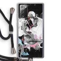 Camouflage de sommeil: Samsung Galaxy Note 20 / Note 20 5G Transparant Hoesje met koord
