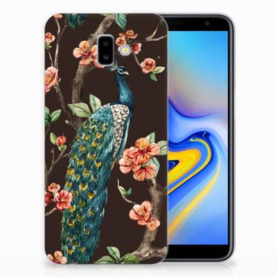 Samsung Galaxy J6 Plus (2018) | TPU Hoesje | Pauw met Bloemen