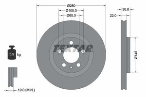 Remschijf 92082305