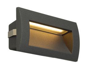 SLV Inbouwlamp voor buiten Downunder Out M led antraciet 233625