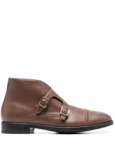 TOM FORD double-buckle monk shoes - Marron