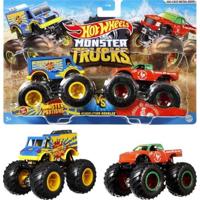 Hot Wheels - Box 2 Voertuigen Monster Truck Double Demolition - Small Cars - 3 jaar en ouder