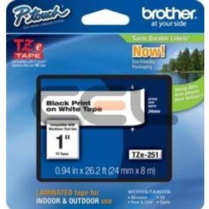 Brother TZE251CIV labelprinter-tape TZ
