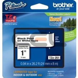 Brother TZE251CIV labelprinter-tape
