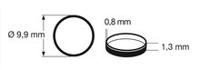 fleischmann 648006 Traction tyre set H0. Outer diameter 9,9 mm