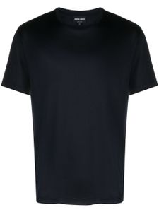 Giorgio Armani t-shirt en coton à col rond - Bleu