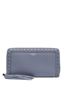 Lancel porte-monnaie zippé en cuir - Bleu