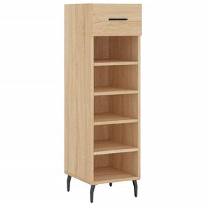 The Living Store - Schoenenkast - 30 x 35 x 105 cm - Sonoma eiken - Duurzaam materiaal