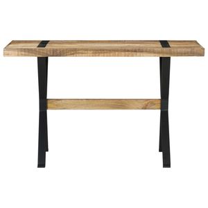 The Living Store Eettafel Industriële Stijl - Hout - 120 x 60 x 76 cm