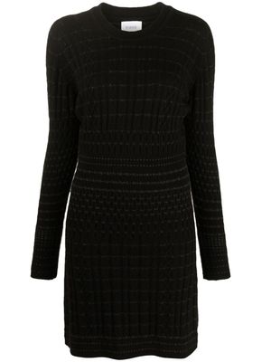 Barrie robe courte en cachemire - Noir