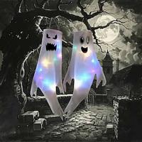 1 stuk halloween verlichte spookwindbuis schattig spook halloween binnen en buiten hangende decoratie griezelig sfeerlicht Lightinthebox