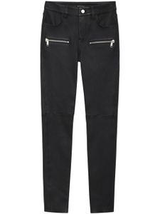 ANINE BING pantalon en cuir Remy à coupe skinny - Noir