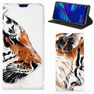 Bookcase Huawei P Smart (2019) Watercolor Tiger