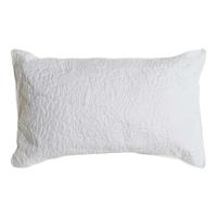 Kussen DKD Home Decor Wit Polyester Gebloemd 60 x 10 x 40 cm