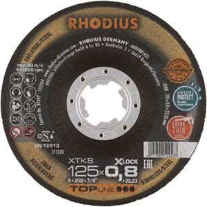Rhodius XTK8 EXACT X-LOCK 211320 Doorslijpschijf 25 stuk(s) RVS, Staal