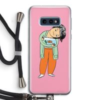Visknuffel: Samsung Galaxy S10e Transparant Hoesje met koord