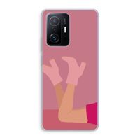 Pink boots: Xiaomi 11T Pro Transparant Hoesje