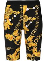 Versace Jeans Couture short de cyclisme à imprimé baroque - Noir