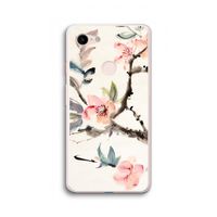 Japanse bloemen: Google Pixel 3 XL Transparant Hoesje