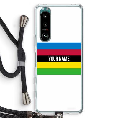 WK Wielrennen: Sony Xperia 5 III Transparant Hoesje met koord