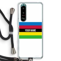 WK Wielrennen: Sony Xperia 5 III Transparant Hoesje met koord